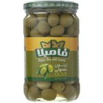 کنسرو زیتون درشت با هسته 680گرمی فامیلا